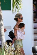 Laeticia Hallyday and family in Saint Barthelemy