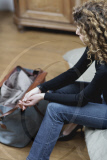 Young woman in various situations