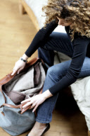 Young woman in various situations
