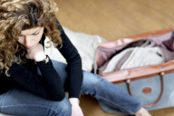 Young woman in various situations