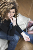 Young woman in various situations
