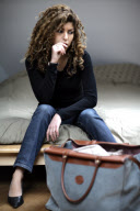 Young woman in various situations