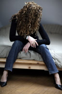 Young woman in various situations