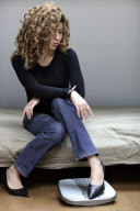Young woman in various situations