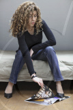 Young woman in various situations