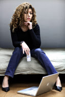 Young woman in various situations
