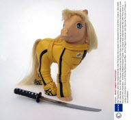 Mari Kasurinen, who has transformed My Little Pony toys into a variety of characters from cult films, Finland - Mar 2009