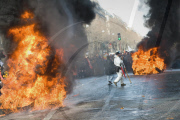 Manifestation de Continental a Paris