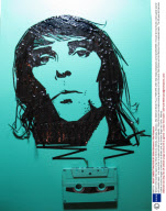 'Ghost in the machine' tape art by Erika Simmons, Atlanta, Georgia, America - Mar 2009