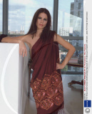 PETRINA KHASHOGGI MODELLING FASHION BY REBECCA KRAMER, BRITAIN - 2003