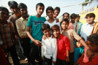 India Slums and Actors of Slumdog Millionaire