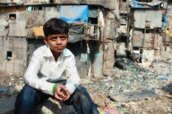 India Slums and Actors of Slumdog Millionaire