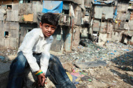 India Slums and Actors of Slumdog Millionaire