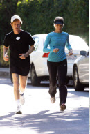 EXCL.: Actress FELICITY HUFFMAN and husband WILLIAM H. MACY doing some workout