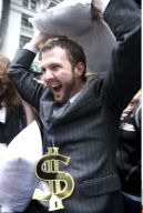 NY: PILLOW FIGHT ON WALL STREET