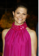 Crown Princess VICTORIA of Sweden attending a reception in the 'Museum of Modern Art' while in Rio de Janeiro