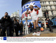 Romeo Dev, the world's smallest body builder, opens Olympic Torch Display at Ripley's Believe it or Not!, London, Britain - 06 Apr 2009