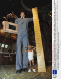 Romeo Dev, the world's smallest body builder, opens Olympic Torch Display at Ripley's Believe it or Not!, London, Britain - 06 Apr 2009