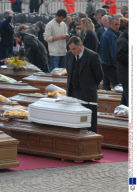 State Funeral for the Victims of the Earthquake, L'Aquila, Italy - 10 Apr 2009