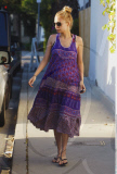 Pregnant NICOLE RICHIE shows off her fast growing baby bump while leaving a friend's house in Los Angeles