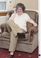 'Britain's Got Talent' Contestant Susan Boyle at Home in Blackburn, Scotland, Britain - 16 Apr 2009