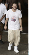 Dancer/Rapper KEVIN FEDERLINE going out to lunch with bodyguards in Maui, Hawaii