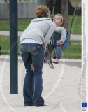 Jessica Alba and daughter Honor Marie at the Coldwater Park in Beverly Hills, Los Angeles, America - 23 Apr 2009