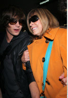 Heartthrob actor ZAC EFRON and his mother STARLA BASKETT arriving from London