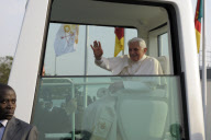 Pope Benoit XVI arrival at Yaounde / Cameroon
