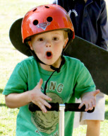 Cruz and Romeo Beckham at Coldwater Park Part 2