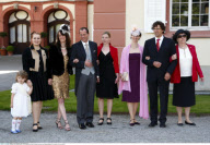 PRINCESS VICTORIA OF SWEDEN attending COUNT BJOERN BERNADOTTE's wedding on the island Mainau