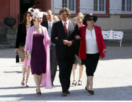PRINCESS VICTORIA OF SWEDEN attending COUNT BJOERN BERNADOTTE's wedding on the island Mainau