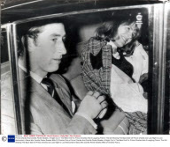 Prince Charles And Camilla Parker Bowles. A Night Out In The West End For Prince Charles And A Laughing Friend. The Girl Sharing The Back Seat Of Prince Charles Car Last Night Is Lord Ashcombe''s Niece Mrs Camilla Parker Bowles Wife Of Charles Polo-p