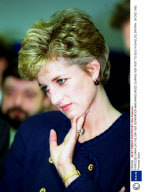 PRINCESS DIANA ON THE DAY HER SEPARATION WAS ANNOUNCED DURING HER VISIT TO SOUTH SHIELDS, BRITAIN - 09 DEC 1992