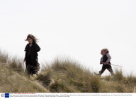 Harry Potter and the Deathly Hallows film set at Freshwater West beach, Pembrokeshire, Wales, Britain  - 11 May 2009