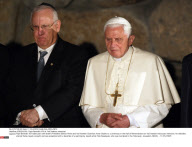 JERUSALEM : Pope Benedict XVI at Yad Vashem memorial