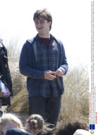 'Harry Potter and the Deathly Hallows' film set at Freshwater West beach, Pembrokeshire, Wales, Britain  - 11 May 2009