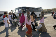 African Refugees and migrants in Lampedusa, Italy