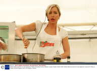 Heather Mills promotes her new restaurant V Bites at Foodies Festival, Brighton, Sussex, Britain