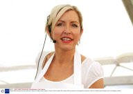 Heather Mills promotes her new restaurant V Bites at Foodies Festival, Brighton, Sussex, Britain