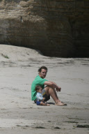 Matthew Mcconaughey having a sweet time with his son and his dog on Malibu beach 

