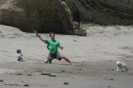 Matthew Mcconaughey having a sweet time with his son and his dog on Malibu beach 


