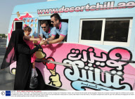 First Ice cream Van in Dubai, UAE - 15 May 2009