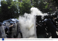 Anti-Globalization demonstration by students during G8 summit in Turin, Italy - 19 May 2009