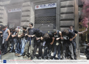 Anti-Globalization demonstration by students during G8 summit in Turin, Italy - 19 May 2009