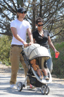Halle and Gabriel take Nahla to the Topanga Days Festival