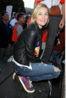 DREW BARRYMORE attending the Prop 8 Protest March in West Hollywood