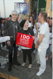 DREW BARRYMORE attending the Prop 8 Protest March in West Hollywood