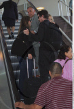 Family man CHRISTIAN BALE arrived with his wife SIBI BLAZIC and cute little daughter EMMALINE at LAX airport