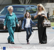 The Cyrus Family heading to Church in Toluca Lake, California, America - 19 Apr 2009